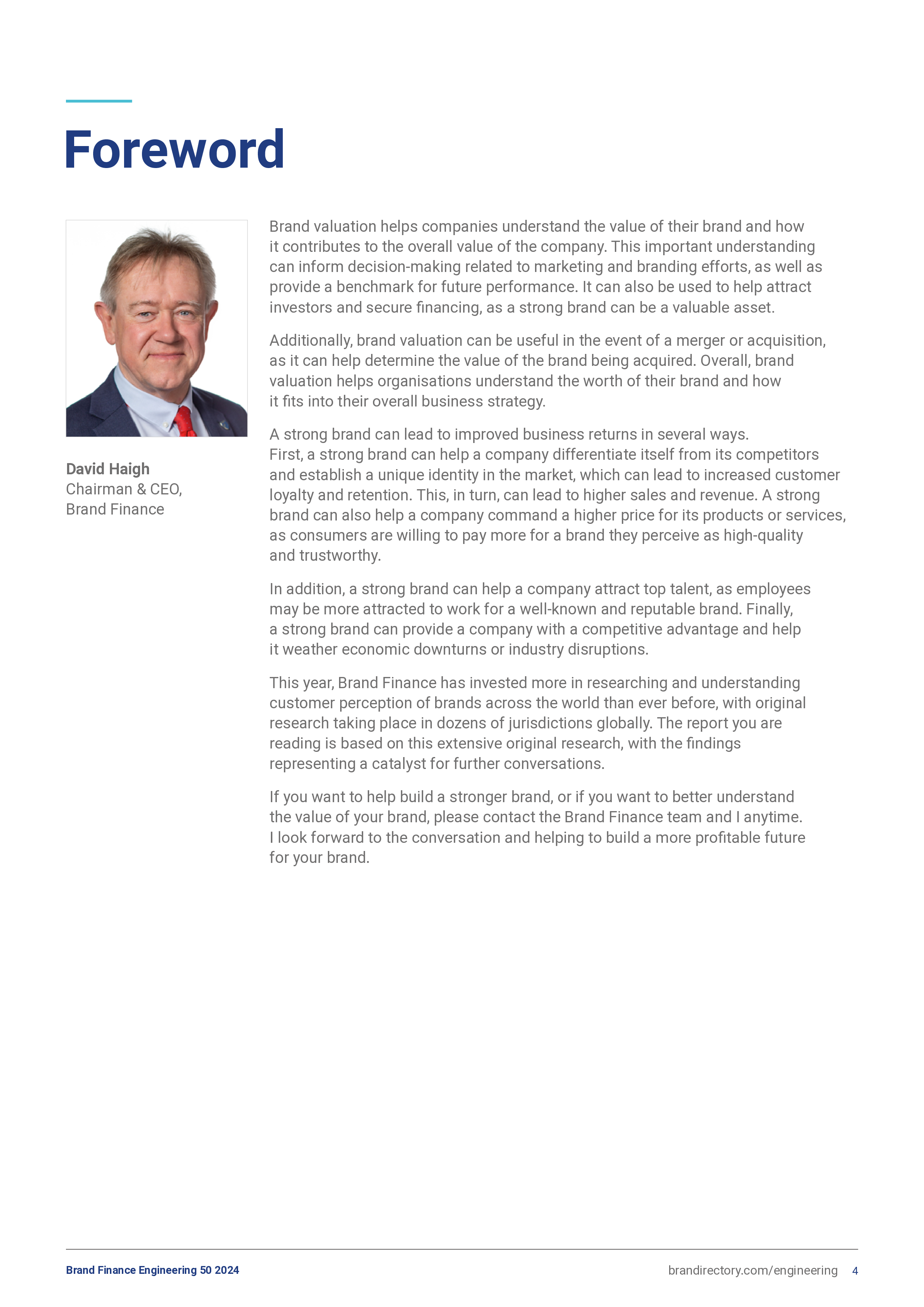 BrandFinance2024年全球工程建设品牌价值50强报告英文版34页
